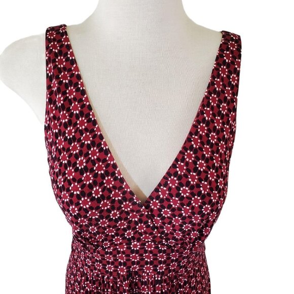 Loft Small Empire Maxi Dress Poly Knit Sleeveless - Picture 2 of 7